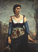  Jean Baptiste Camille  Corot Agostina2 oil painting reproduction
